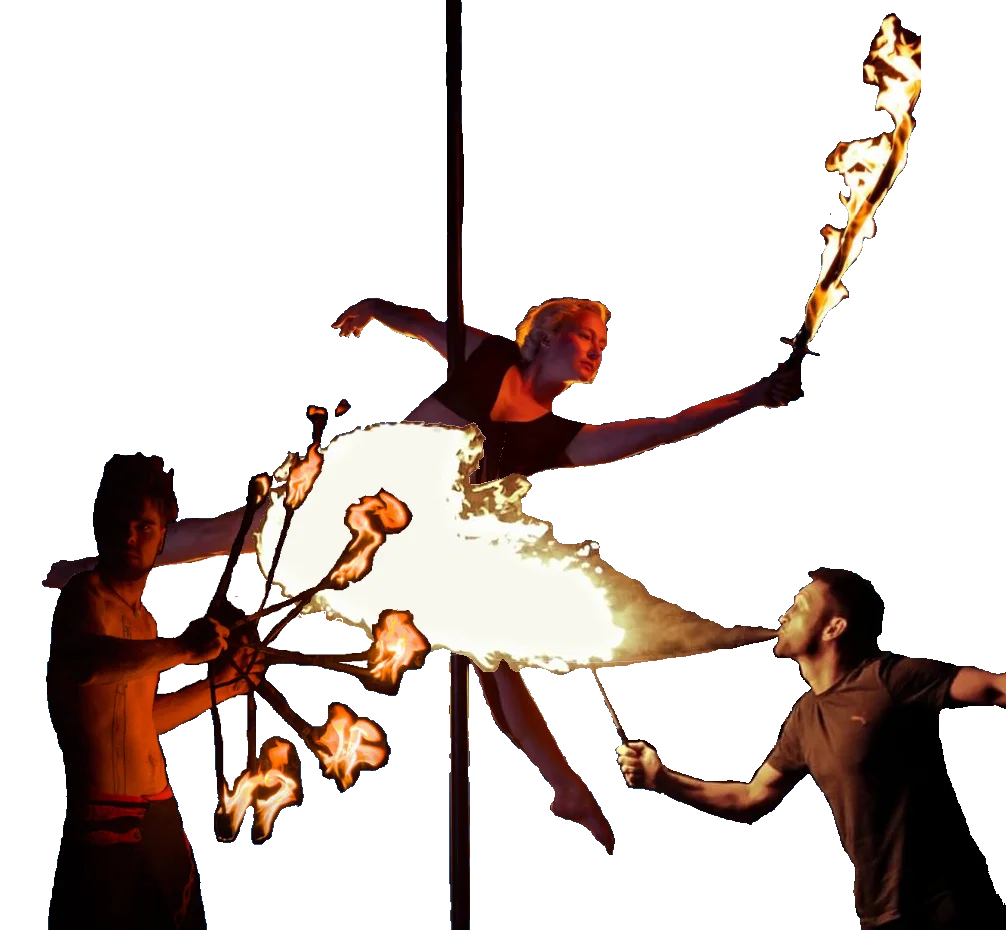 Duofeuershow | Triofeuershow | Poleartfeuershow